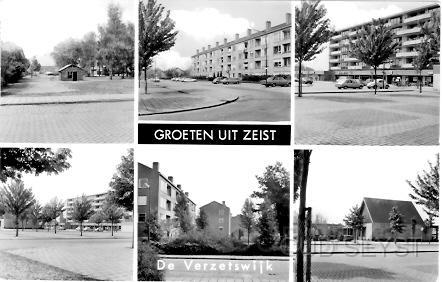 Verzw-1981-001.jpg - Groeten uit Zeist met een zesluik van de Verzetswijk. Verstuurd in 1981.