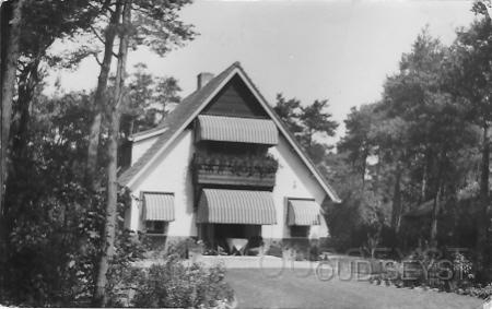 Prof.lorentzln-1950-007.jpg - Dit landhuis is gelegen aan de Prof. Lorentzlaan (nr. 115), tegenover de ingang van de spoedeisende hulp van het ziekenhuis (tegenwoordig Diakonessenhuis Zeist). In 1952 werd het bewoond door de heer C. Priebee. Foto gemaakt in 1950.